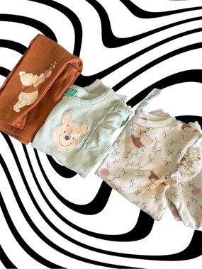 Girl’s Winnie-the-Pooh 3 Piece Set - Brown, Mint, Cream